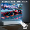 Take the Big Screen Anywhere! Portable HD Projector with WiFi 6 & Android 11