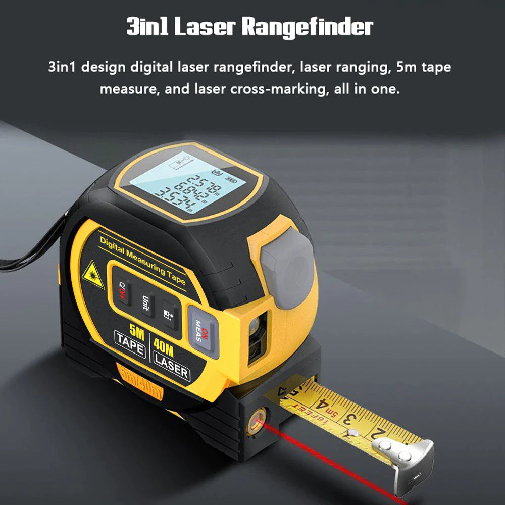 NEOHEXA 3-in-1 Laser Tape Measure: Pro-Level Accuracy for DIY Success